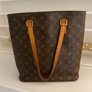 Louis Vuitton canvas logo tote